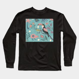 Sweet Bird Pattern Long Sleeve T-Shirt